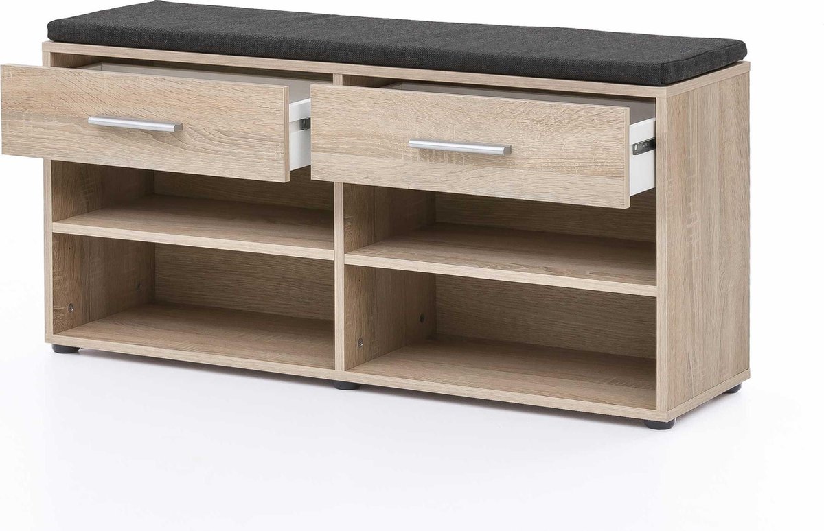 5 five simply smart Schoenenrek met 3 laden, wit