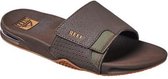 Reef Fanning Slide Heren Slippers - Brown/Gum - Maat 42
