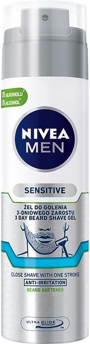 Nivea - Men Sensitive Żel Do Golenia 3-Dniowego