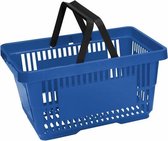 Winkelmandje 20 liter - blauw – 2 handvaten