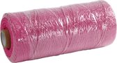 Katoenkoord, L: 315 m, dikte 1 mm, Dunne kwaliteit 12/12, roze, 220 gr/ 1 bol