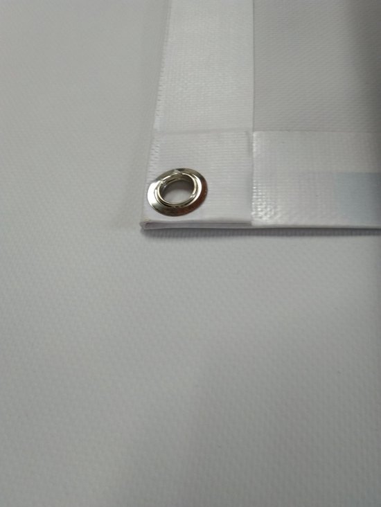 Tuinposter – Bij op Wit Madeliefje - 100x100cm Foto op Tuinposter  (wanddecoratie voor buiten en binnen)