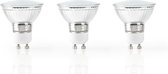 Wi-Fi Slimme LED-Lamp | Warm Wit | GU10 | 3-Pack | 360 lm | 5 W | 2700 K | Energieklasse: A+ | Smartphone app