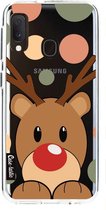 Casetastic Samsung Galaxy A20e (2019) Hoesje - Softcover Hoesje met Design - Rudolph Reindeer Print
