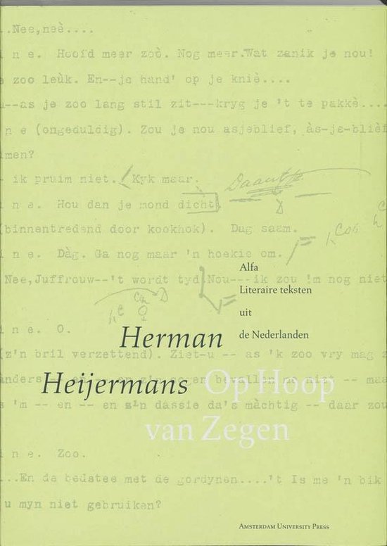 Cover van het boek 'Op hoop van zegen' van Herman Heijermans