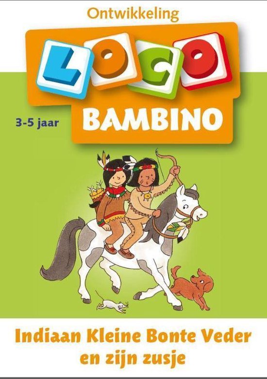 Afbeelding van het spel Loco Bambino - Boekje - Indiaan Kleine Bonte Veder & zijn zusje - 3/5 Jaar