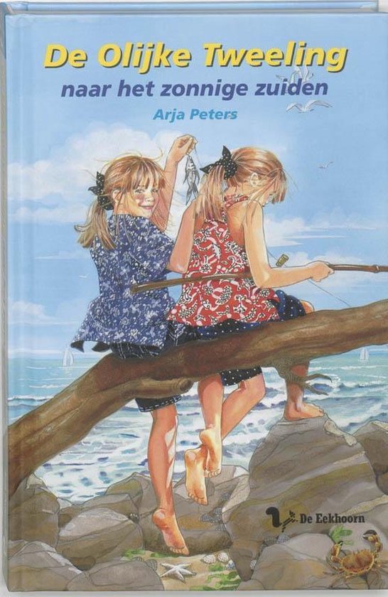 Cover van het boek 'De olijke tweeling naar het zonnige zuiden' van A. Peters