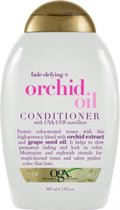 OGX Conditioner Fade-Defying + Orchid Oil Conditioner 385ml - Speciaal voor gekleurd haar - Beschermd alle kleuren - Orchideeën olie - Vitemine E