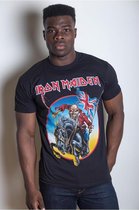 Iron Maiden - Euro Tour Heren T-shirt - M - Zwart