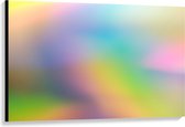 Canvas  - Vervaagde Regenboog Kleuren - 120x80cm Foto op Canvas Schilderij (Wanddecoratie op Canvas)