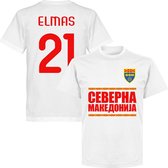 Noord Macedonië Elmas 21 Team T-Shirt - Wit - 5XL