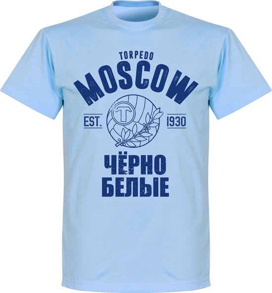 Torpedo Moscow Established T-shirt - Lichtblauw - XS