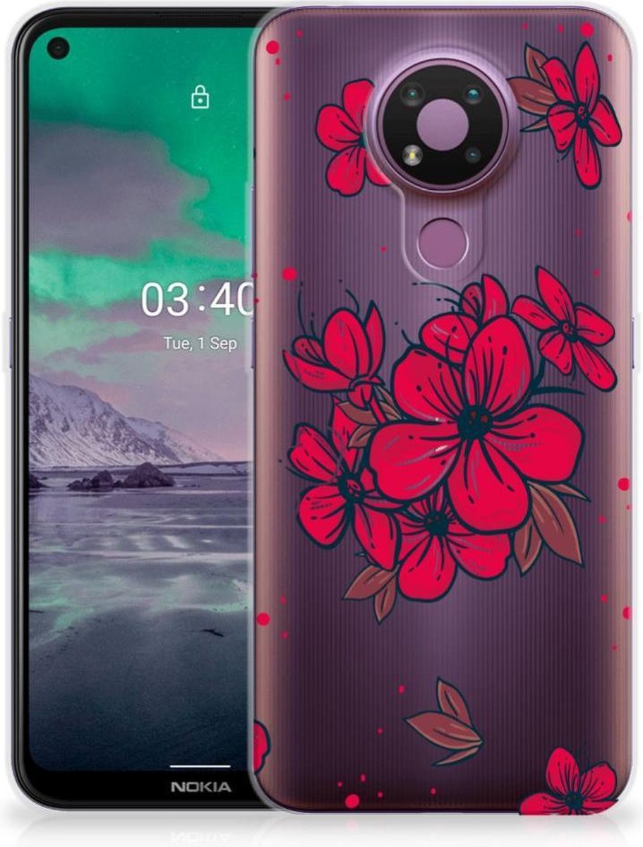 TPU Hoesje voor Nokia 3.4 TPU Case Blossom Red