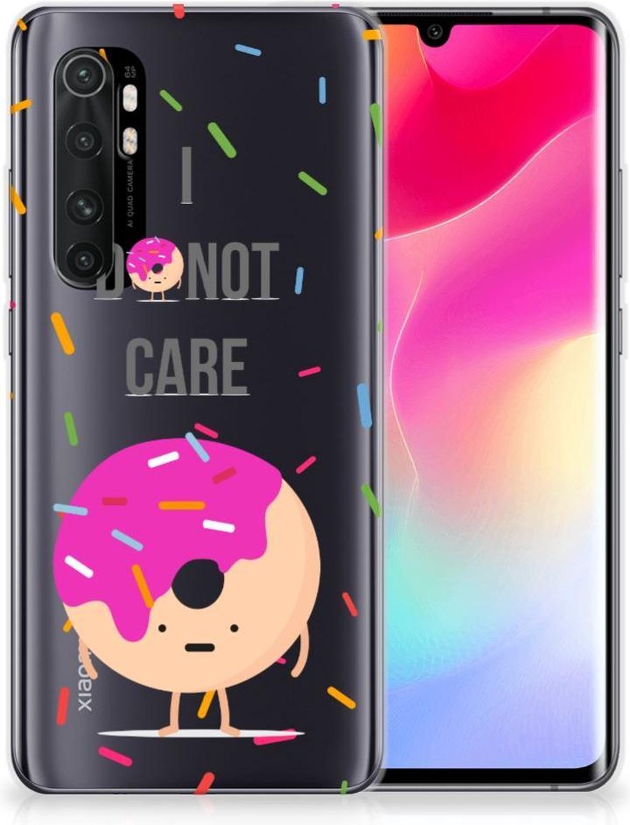 TPU Hoesje voor Xiaomi Mi Note 10 Lite Siliconen Case Donut Roze