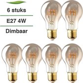 E27 LED lamp - 6-pack - 3W - Dimbaar - 2100K extra warm