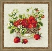 Riolis borduurpakket Garden Strawberry 1449