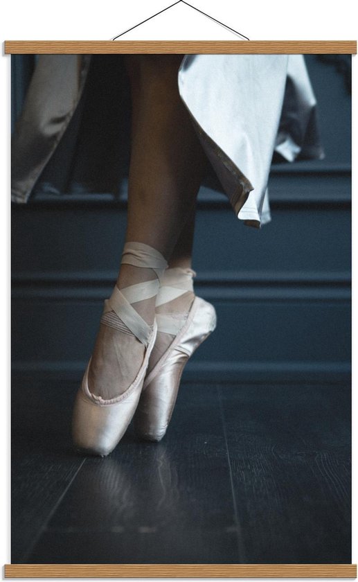Schoolplaat – Ballet Spitzen - 60x90cm Foto op Textielposter (Wanddecoratie op Schoolplaat)