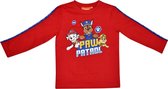 Nickelodeon T-shirt Paw Patrol Junior Katoen Rood Maat 122