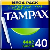 Tampax Super Tampons - 40 Stuks - Met Inbrenghuls