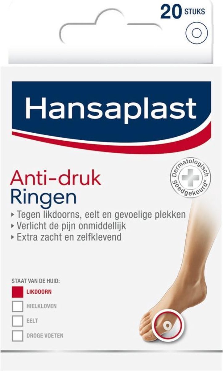 Hansaplast Anti-Drukringen voor Likdoorns - Pleisters - 20 stuks