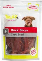 Gedroogde Hondensnacks van Eend (15 zakjes) - 100% Natuurlijk, goed voor tanden - Truly Duck Slices - 90 Gram