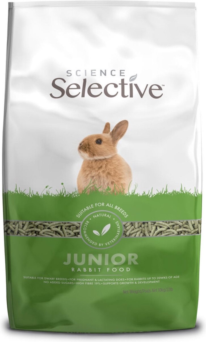Supreme Science Selective Rabbit Junior - Konijnenvoer - 10 kg - Supreme