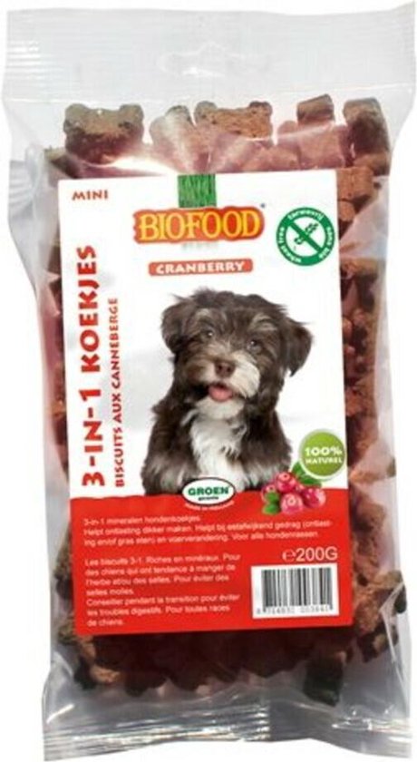 BF Petfood 3-in-1 Koekjes Cranberry Mini 200 gr