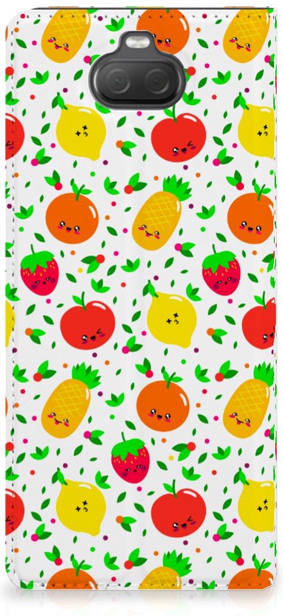 Sony Xperia 10 Flip Style Cover Fruits
