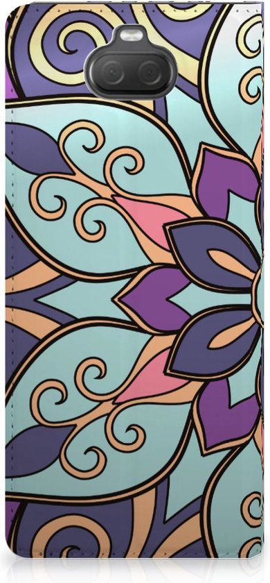 Sony Xperia 10 Smart Cover Purple Flower