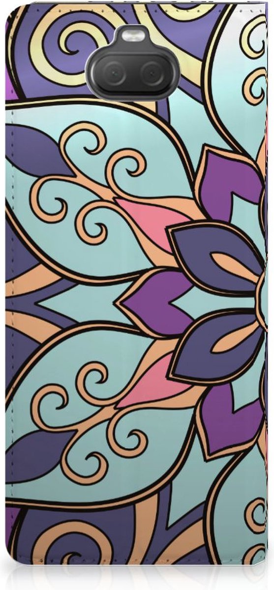 Sony Xperia 10 Smart Cover Purple Flower