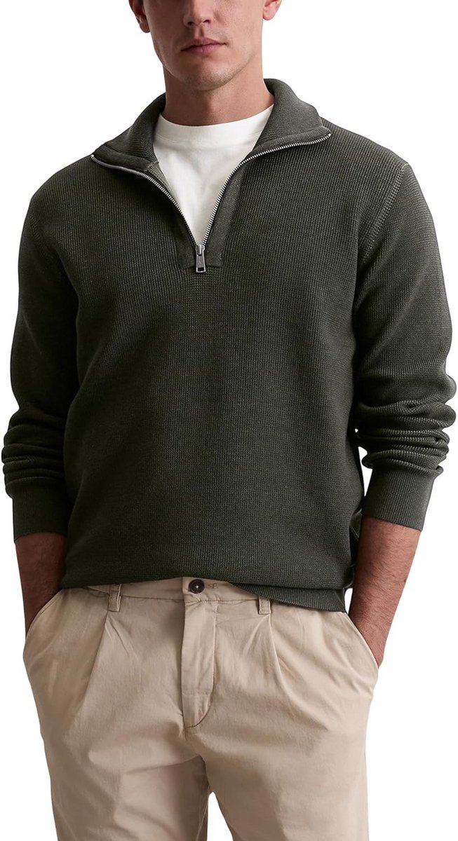 Warme Herentrui Sweater met Ronde Hals