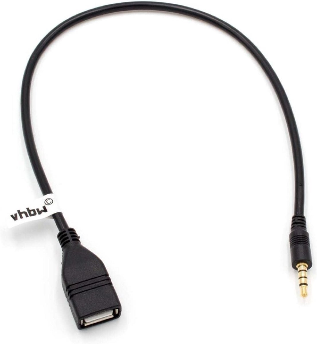OTG Adapter USB naar AUX Kabel Zwart voor Draagbare Apparaten en Smartphones