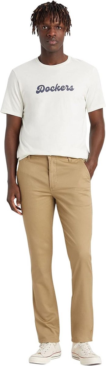 Heren Skinny Broek Kaki Slim Fit Stretch Comfortabel