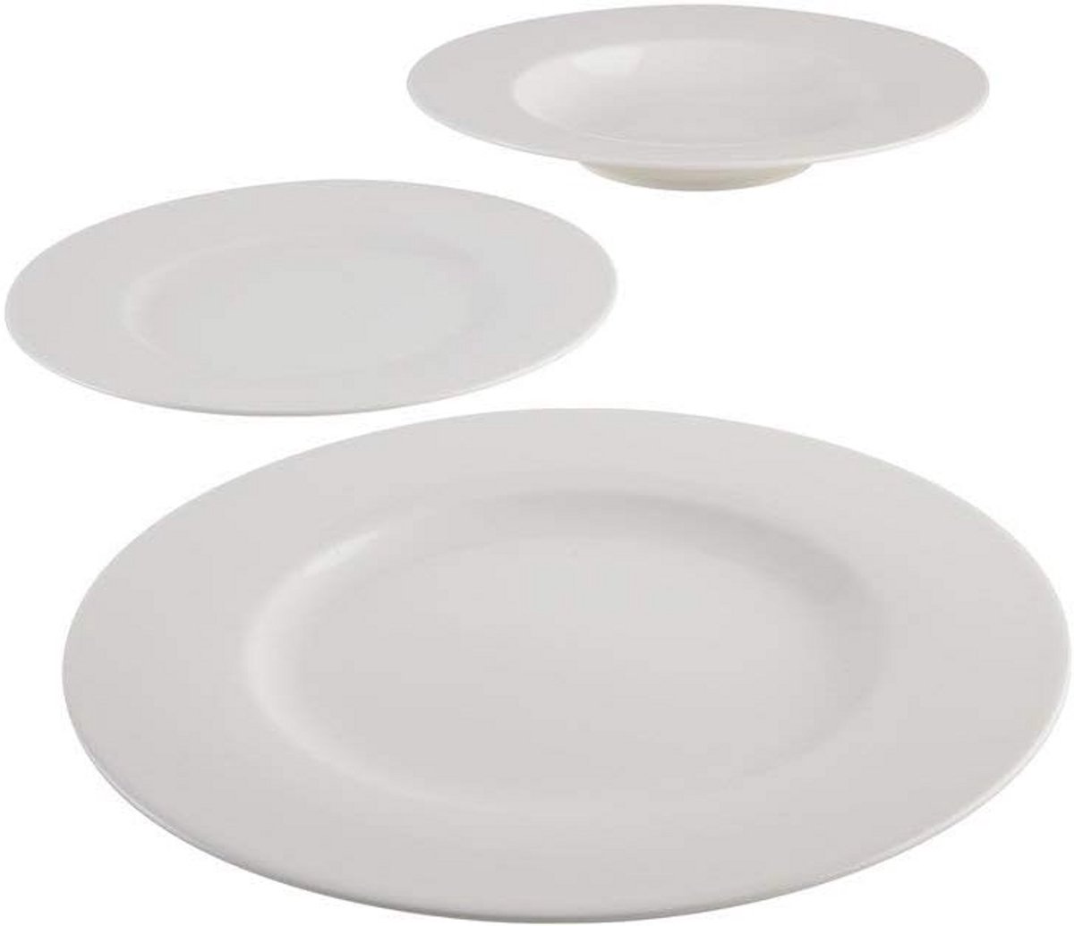 12-delige Witte Servies Starterset voor Dagelijks Gebruik