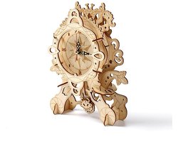 Pendule klok - 3D Puzzel met Handleiding - DIY - Miniatuur Modelbouw Hout Kinderen en Volwassenen - Houten bouwpakket - Assemblr
