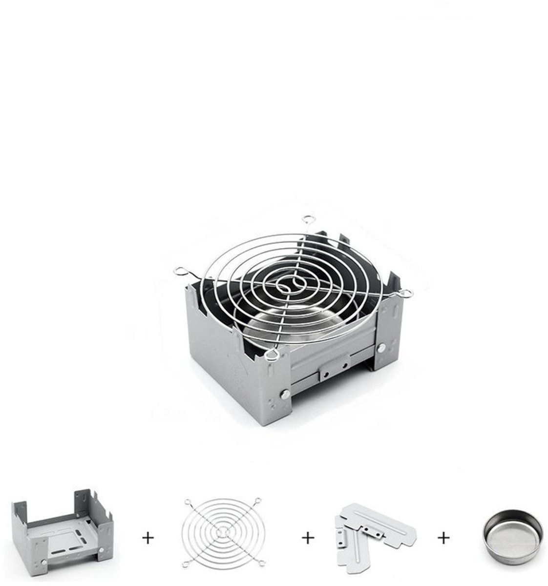 Opvouwbare Kampeerbrander voor Vaste Brandstof - Mini Camping Brander - Lichtgewicht Outdoor & Survival Kooktoestel - Zakbrander