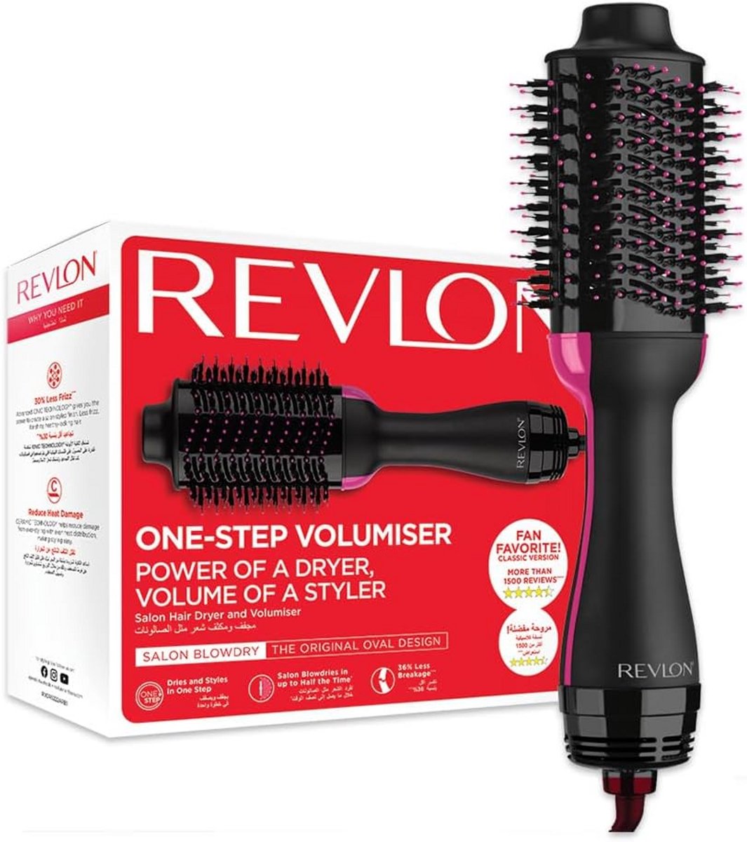 Haardroger en Styler in Eén met Volume Borstel en Ionentechnologie