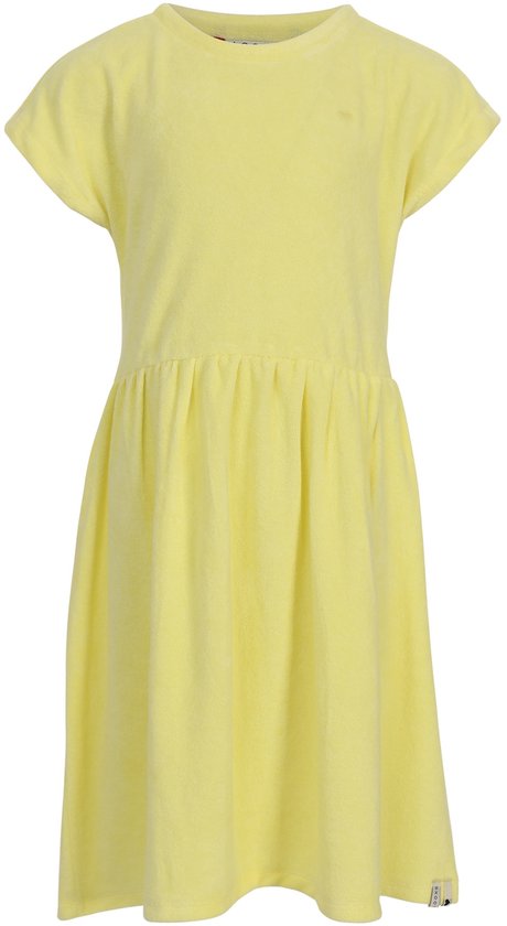LOOXS Little Meisjes jurk - Maat 134 in de kleur Geel van 80% Cotton 20% Polyester - 2613-7855-505