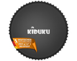 KIDUKU® Trampoline Springmat Ø 244 305 366 427 cm | Reserve Springdoek 48-96 Ogen UV-bestendig & Weerbestendig | Accessoires Reservemat Tuingebruik | Trampolinespringmat 260g/m² PP (244 cm / 48 Ogen)
