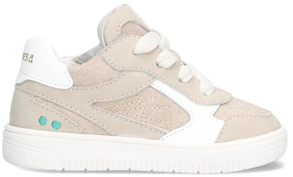 BunniesJR 226208-108 Meisjes Lage Sneakers - Grijs - Leer - Veters
