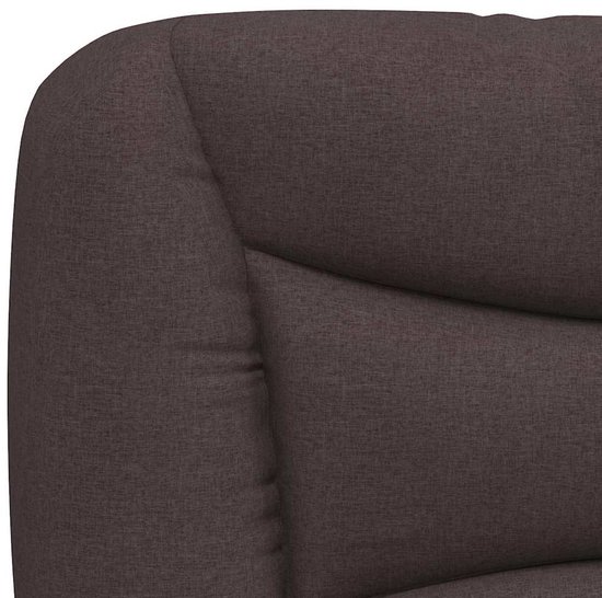 vidaXL - Bedframe - zonder - matras - "Hvar" - 90x200 - cm - stof - donkerbruin