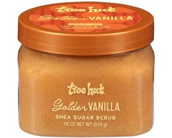 Tree Hut Golden Vanilla Shea Sugar Scrub 510g – Exfoliërende & Hydraterende Body Scrub met Shea Butter & Natuurlijke Oliën – Verzacht en Polijst de Huid