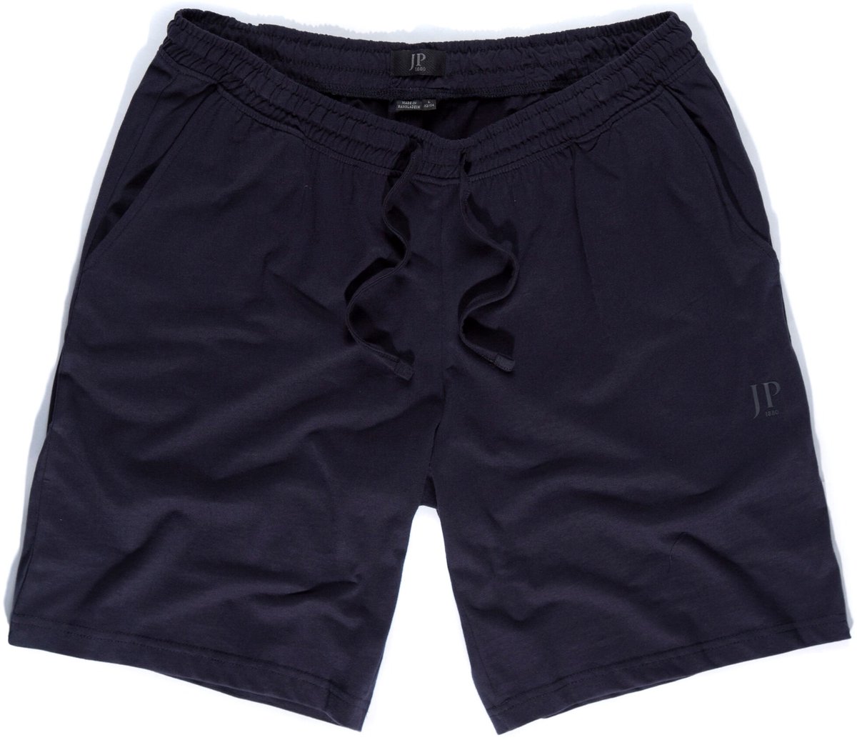 JP 1880 - Heren - Pyjamabroek loungewear shorts elastische band - Donkermarine - Maat 8XL