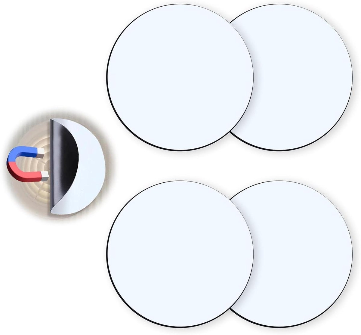 Ronde ventilatiekleppendeksels voor betere luchtcirculatie - set van 4.