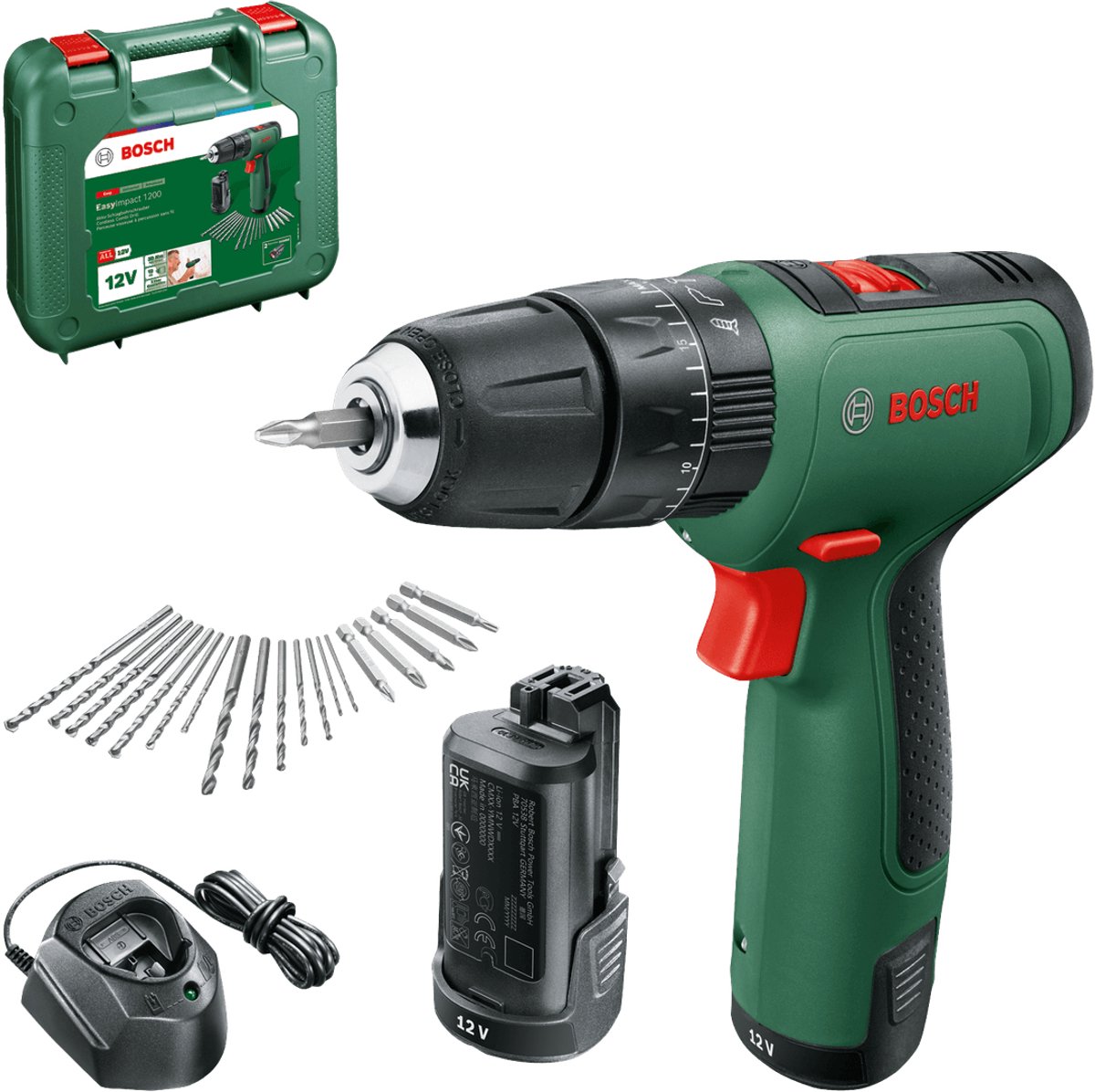 Bosch Gereedschap - 12V ACCU-boormachine met hamer en toebehoren, 2 x 1,5 Ah Li-Ion accu's, lader 06039D3105 – foto 6