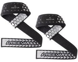 Reeva Lifting Straps Ultra Grip - Silver Lifting Straps met padding - Wrist Wraps - Lifting grips - Verkocht per paar - Fitness Lifting Grips geschikt voor mannen en vrouwen