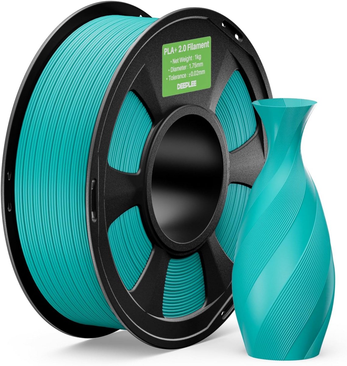PLA+ 2.0 3D Printer Filament Turkoois 1.75mm 1kg Hoge Precisie Snel Printen