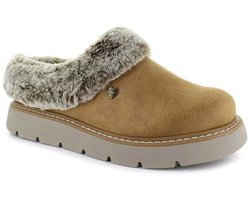 Skechers KEEPSAKES LITE - COZY BLEND Dames Sloffen - Chestnut