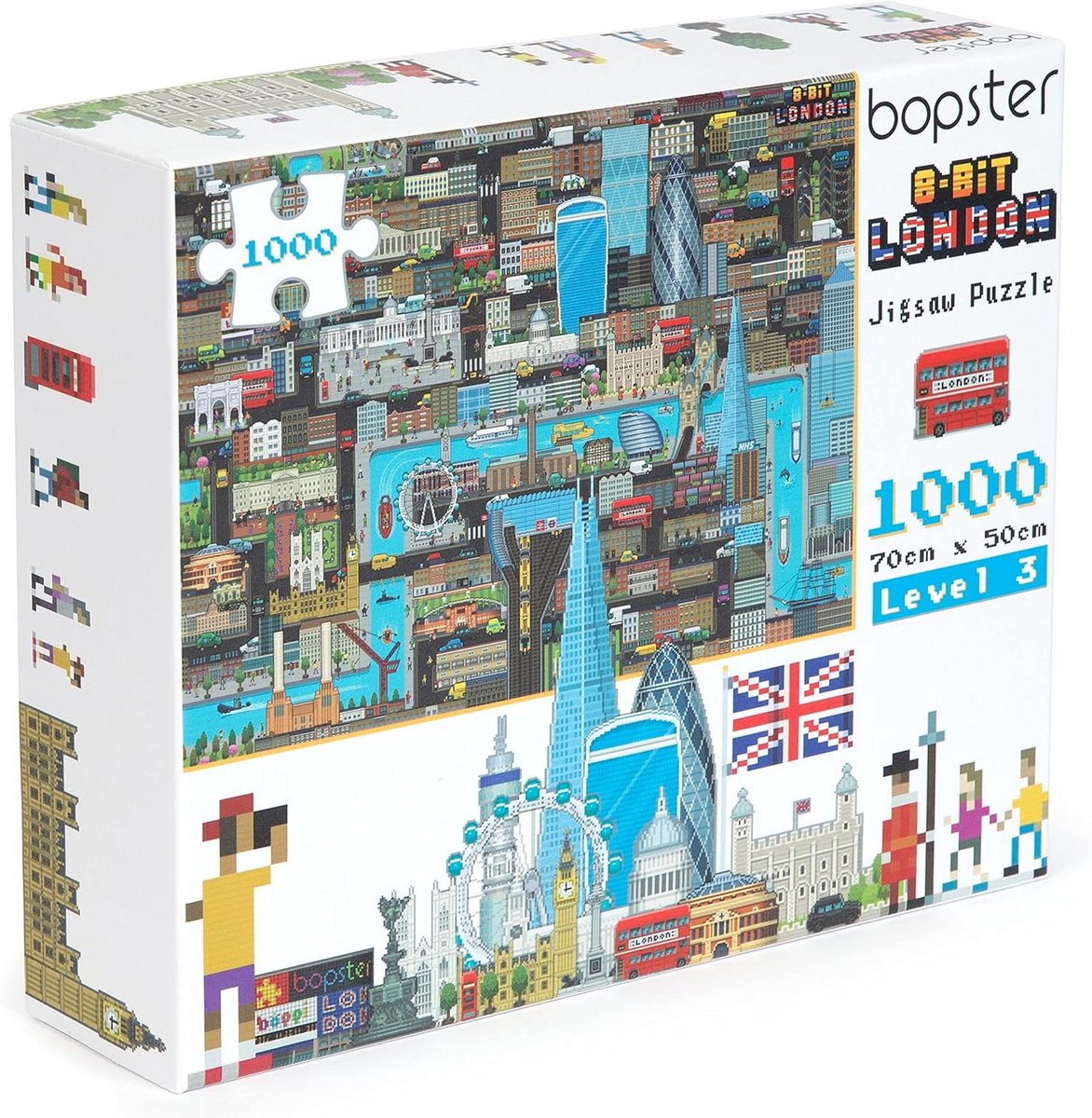 1000 Stuks Legpuzzel in Pixel Stijl - 70x50 cm