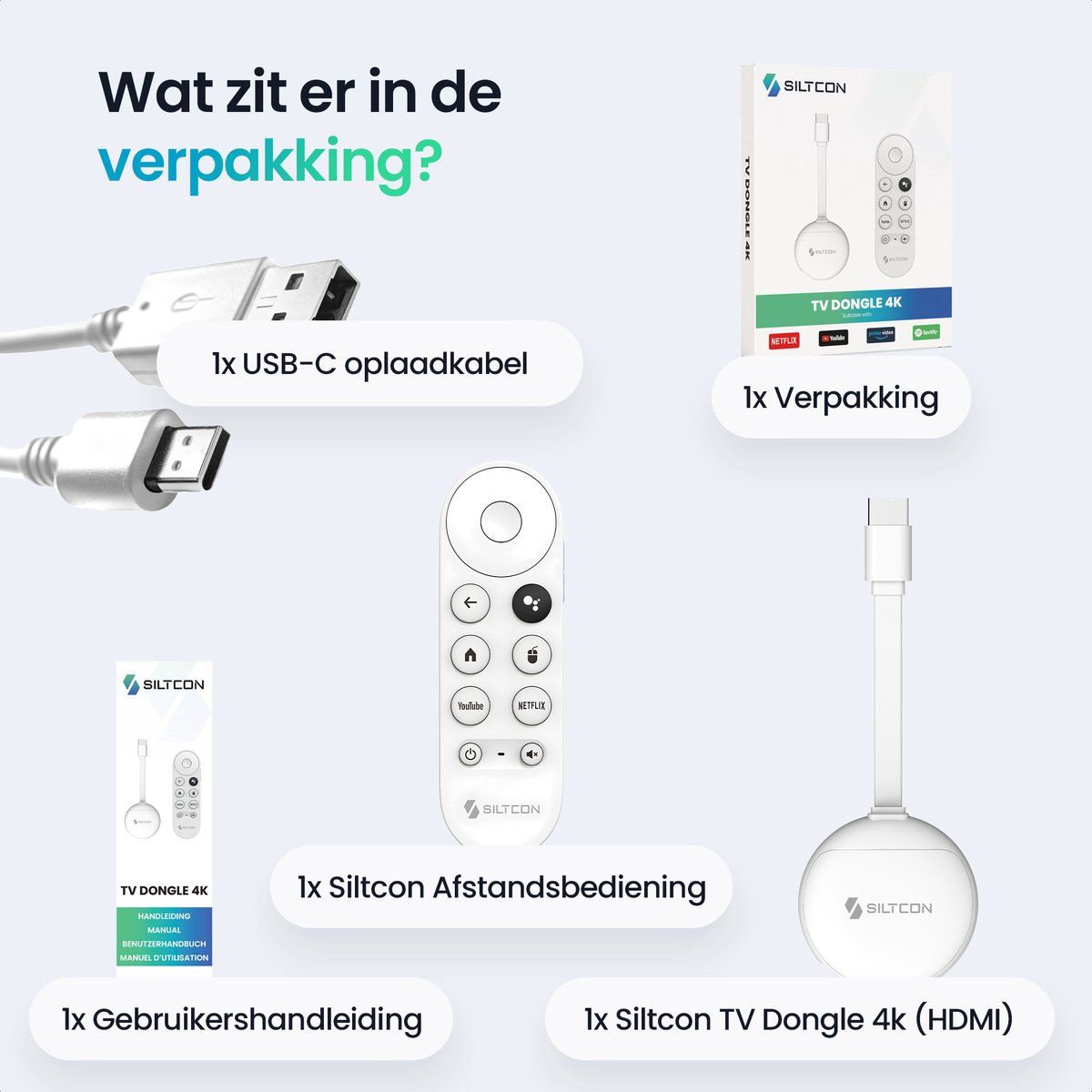 Siltcon Android TV Box 4K - Smart TV Box voor Netflix & YouTube — cadeau in Elektronica - foto 8